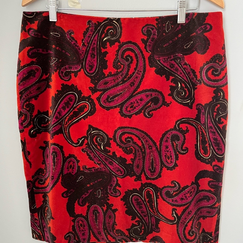 Talbots Orange Pencil Skirt Knee-length for Cocktail‎